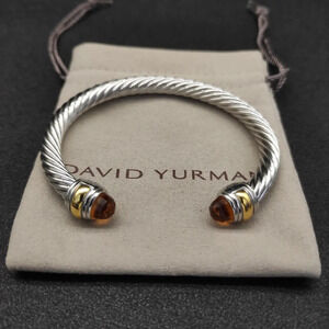 David Yurman 7mm Two-Tone Champagne Diamond bracelet